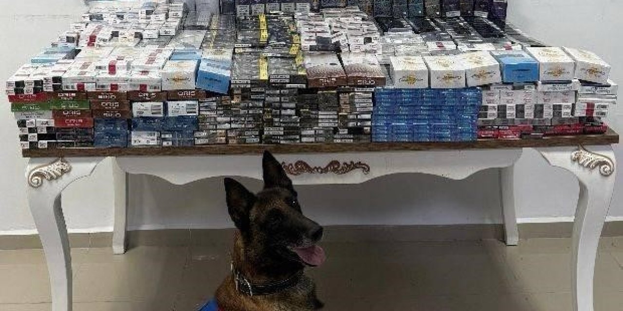 Yol Kontrolünde 3 Bin 606 Paket Kaçak Sigara Ele Geçirildi