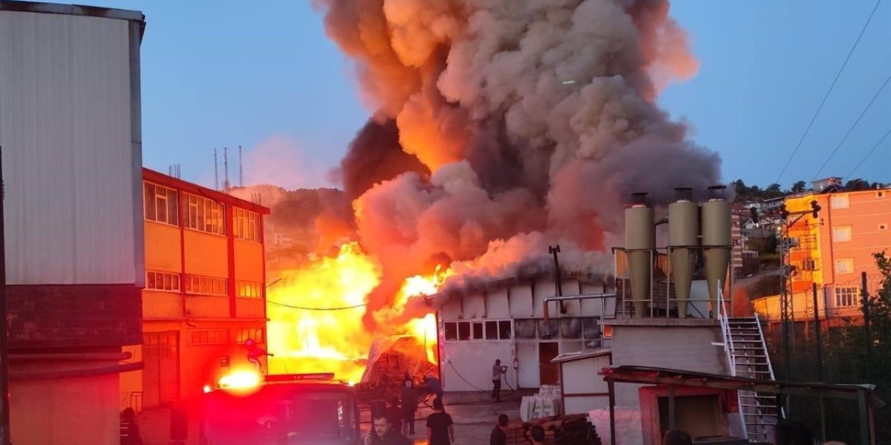 Konya’da Silah Fabrikasında Korkutan Yangın