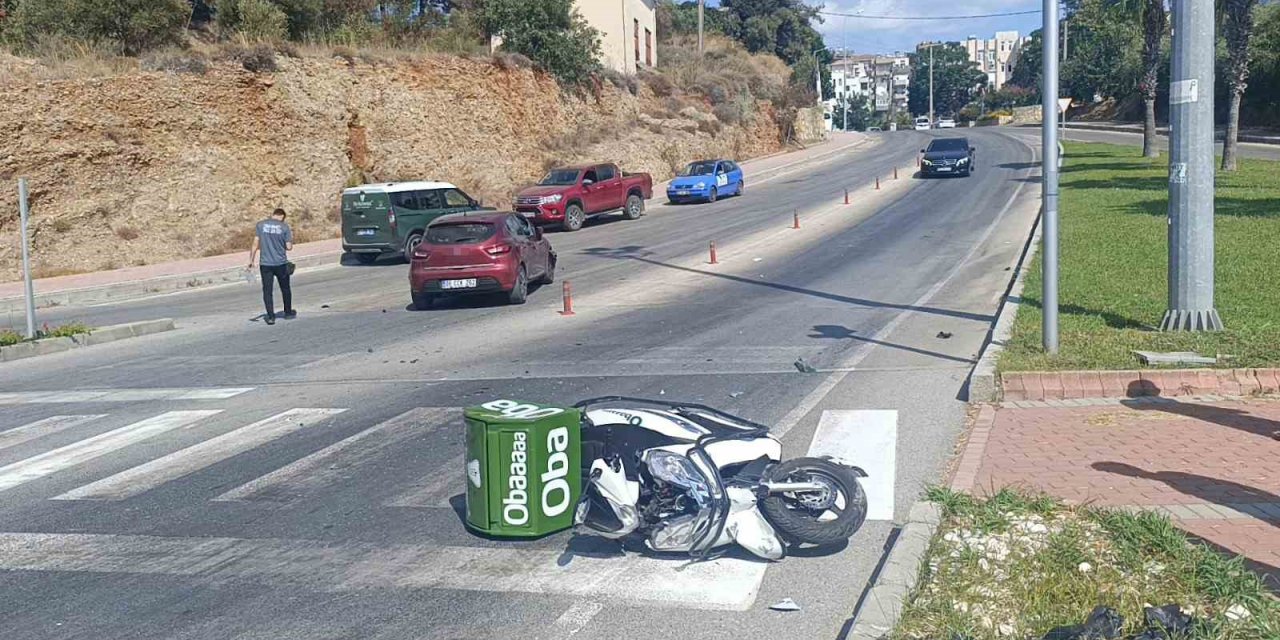 Otomobil İle Motosiklet Çarpıştı: 1 Yaralı