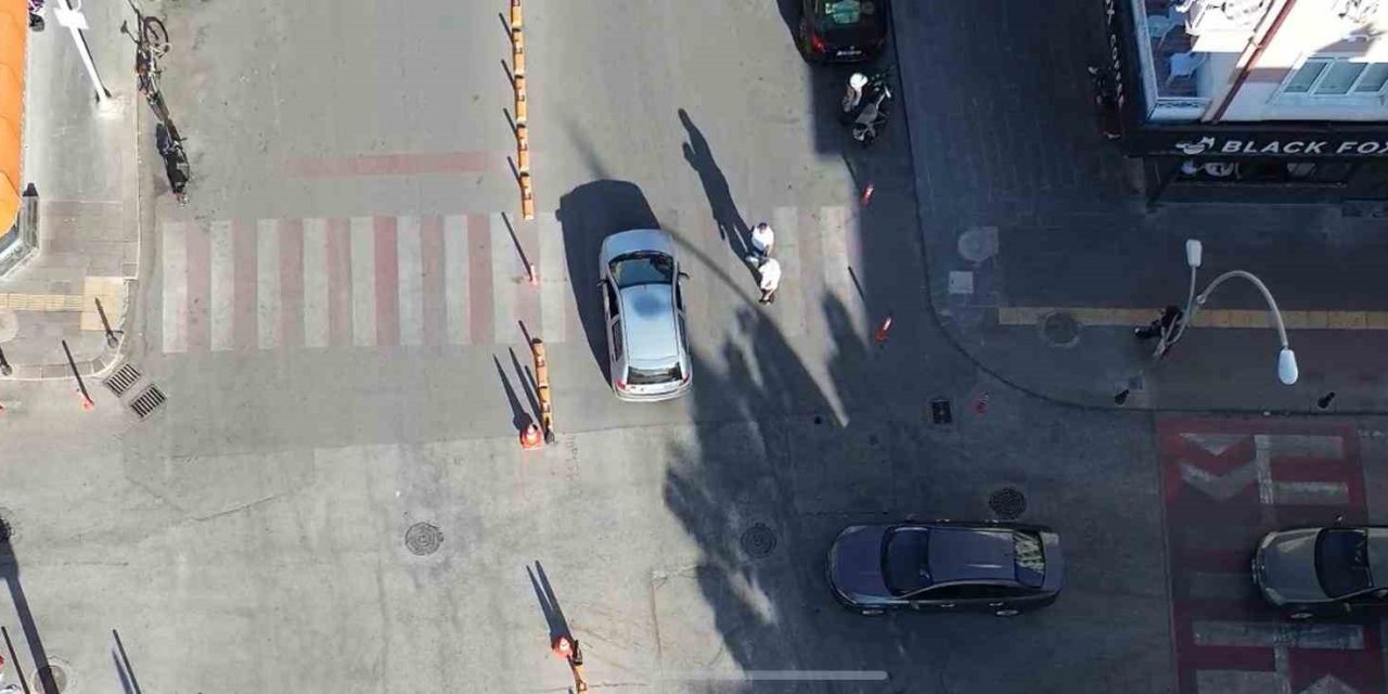 Karaman’da Yayalara Yol Vermeyen Sürücüler Cezadan Kaçamadı