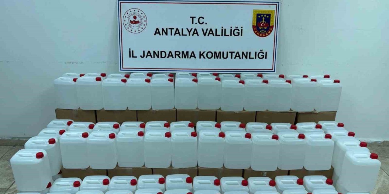 500 Litre Kaçak Alkol Ele Geçirildi