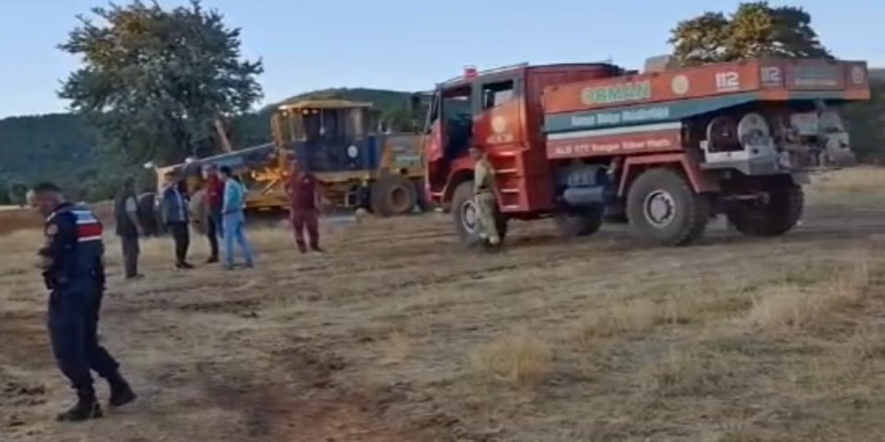 Hüyük’te Yaylada Çıkan Yangın Ormana Sıçramadan Söndürüldü