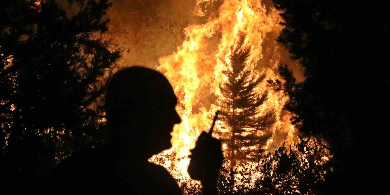 Antalya, Bir Gecede 2 İlçedeki 5 Ayrı Noktada Yangınla Mücadele Etti