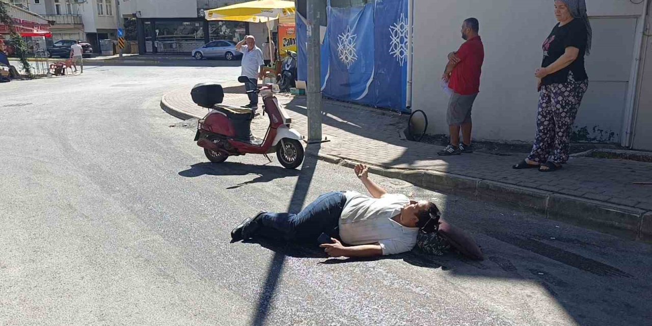 Yola Dökülen Sıvı Madde Kaza Yaptırdı: 1 Yaralı