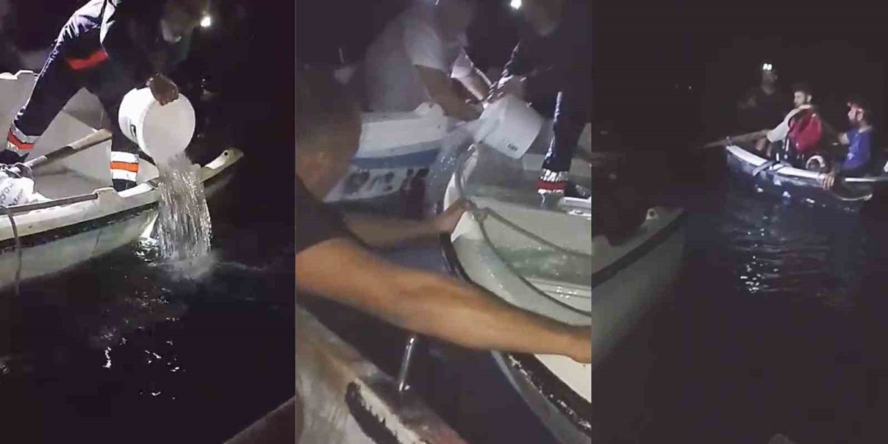 Amatör Balıkçıların Teknesi Alabora Oldu, Denize Düşen 2 Kişi Kurtarıldı