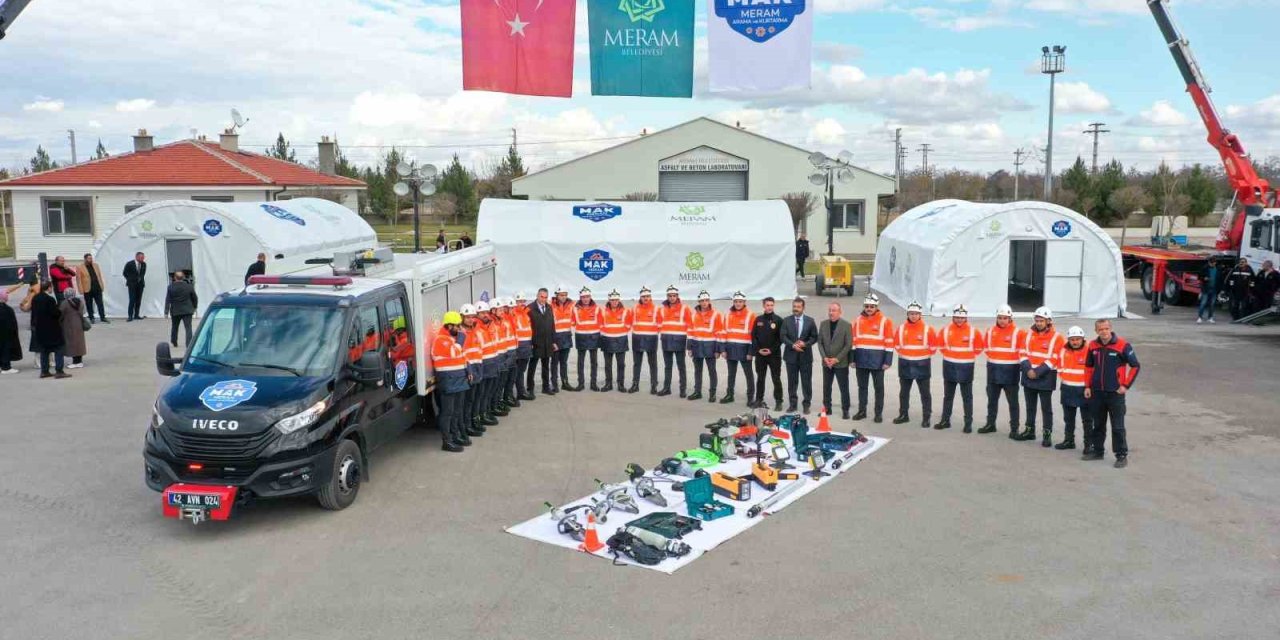 Meram Arama Kurtarma Ekibi Eğitimde