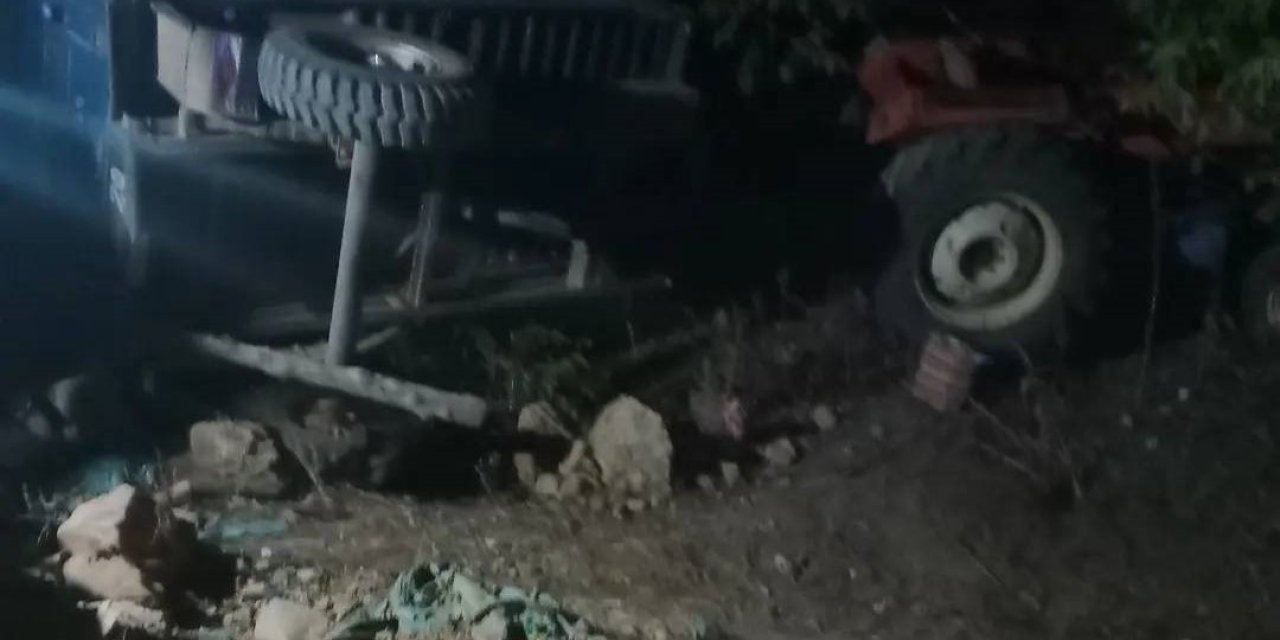 Beyşehir’de Devrilen Traktörün Sürücüsü Ağır Yaralandı