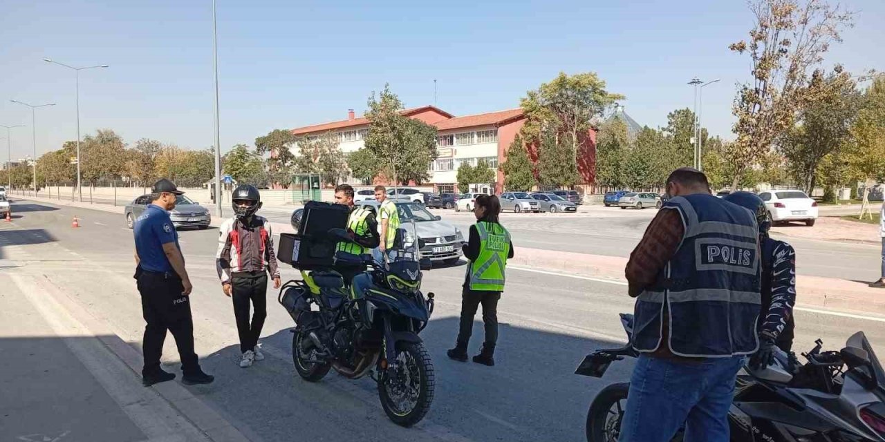 Konya’da 211 Ekiple Motosiklet Denetimi
