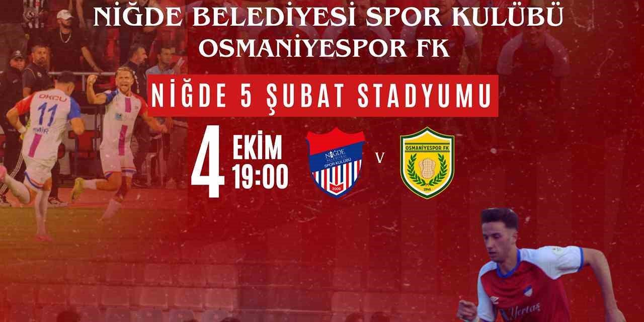 Niğde Belediyespor, Osmaniyespor Maçına Hazır