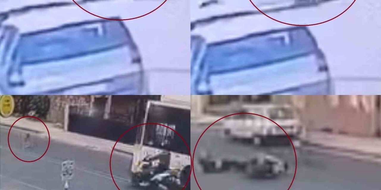 Motosikletli Köpekle Birlikte Savruldu