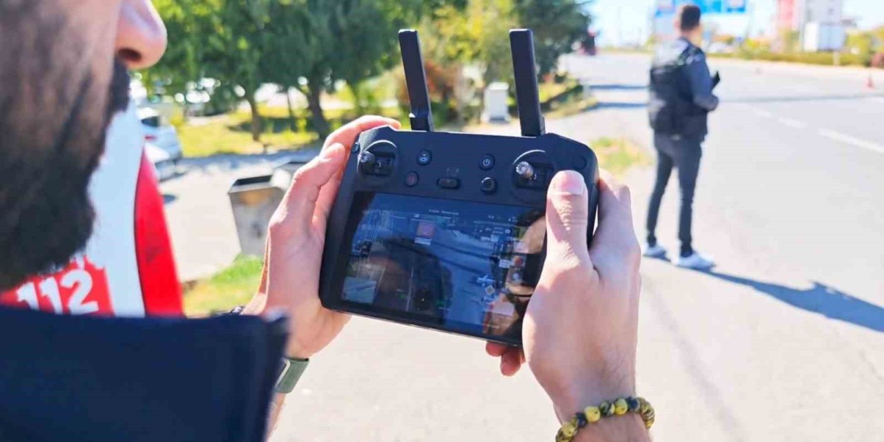 Aksaray’da Dron Destekli Kırmızı Işık Denetimi