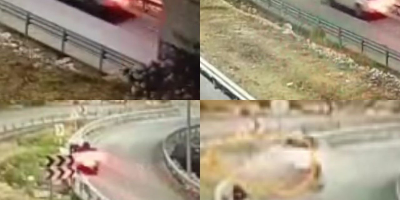 Tünel Çıkışı Feci Kaza Kamerada: Kamyonet Sürücüsü Hayatını Kaybetti