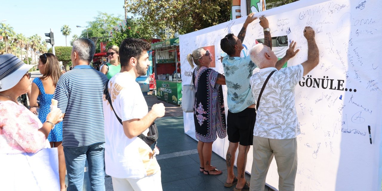 Alanya, Filistin İçin Tek Yürek Oldu