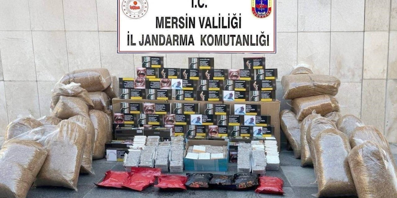 Mersin’de Kaçak Makaron Operasyonu: 3 Gözaltı