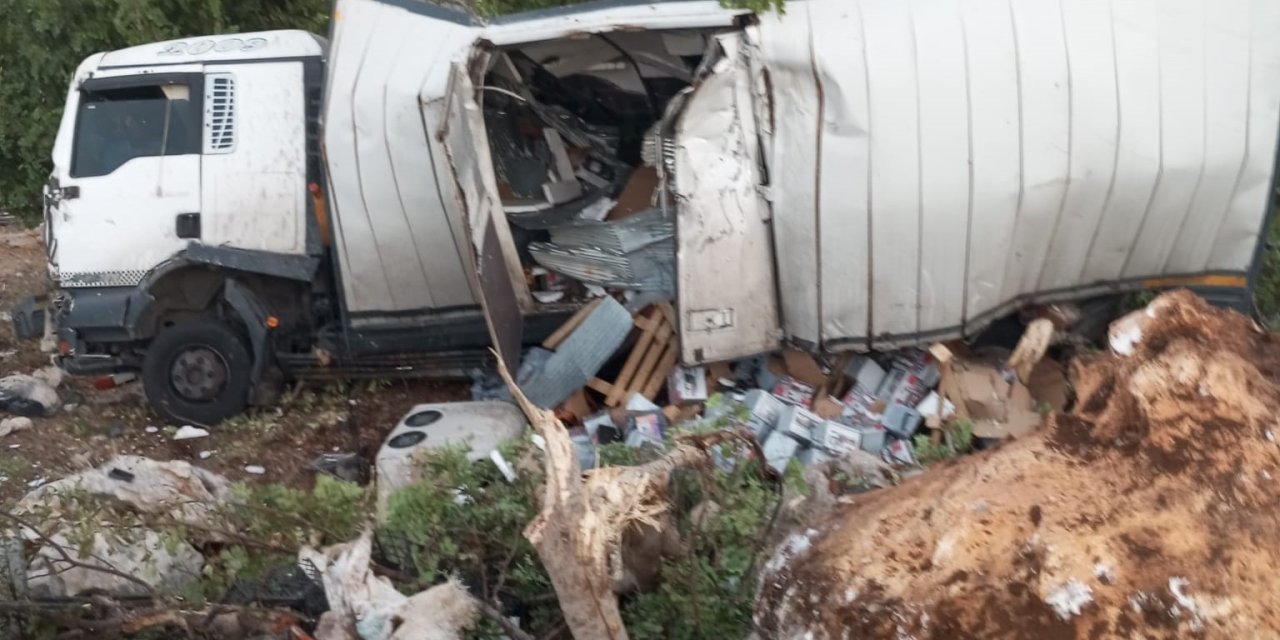 Mersin’de Kamyon Kazası : 2 Yaralı