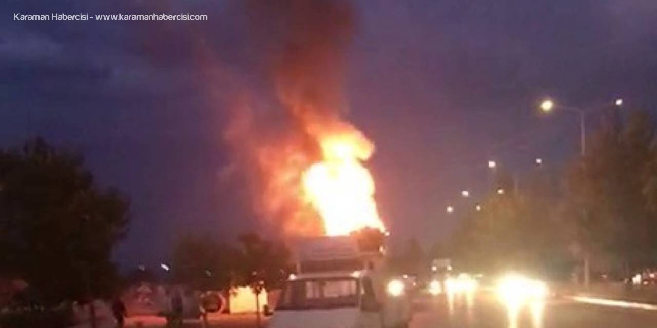 Tırın Dorsesi Alev Alev Yandı