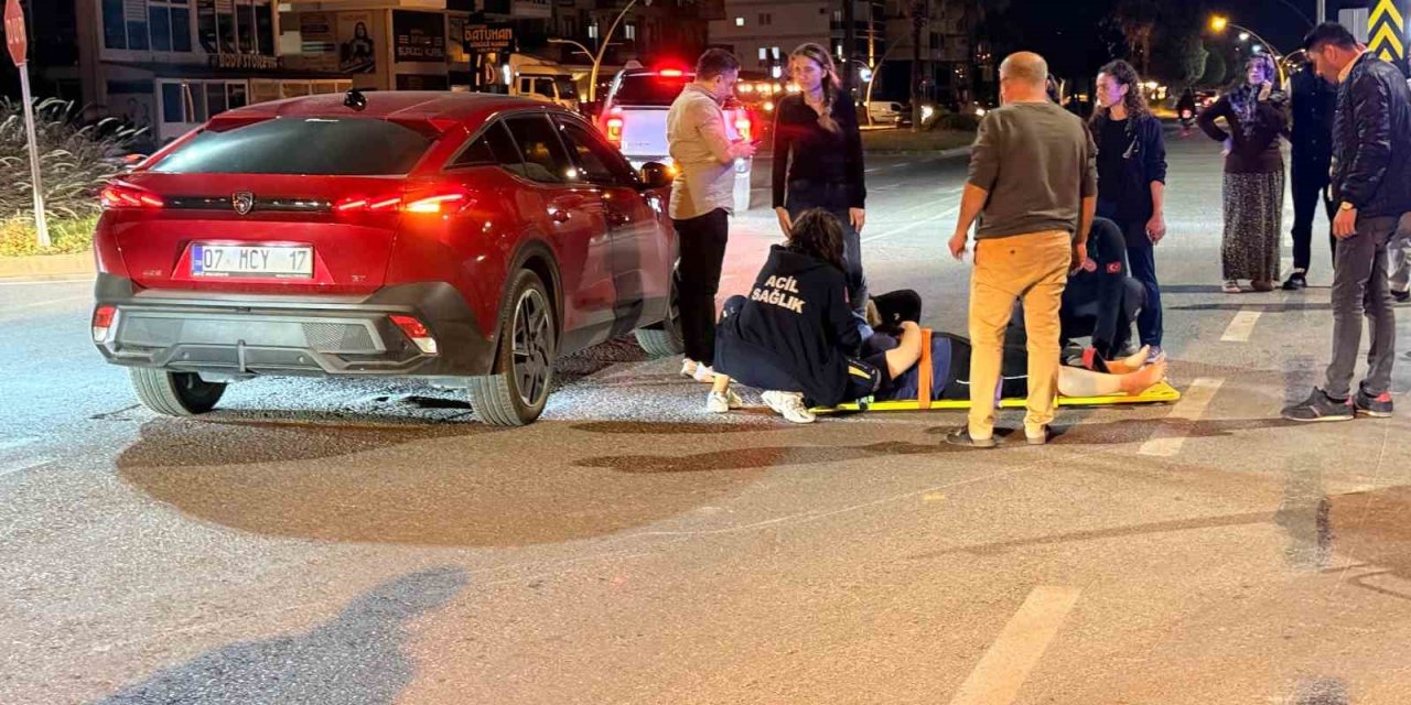 Gazipaşa’da Otomobil İle Motosiklet Çarpıştı: 1 Yaralı