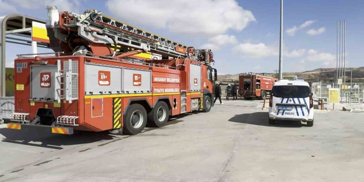 Aksaray’da Akaryakıt İstasyonundaki Yangın