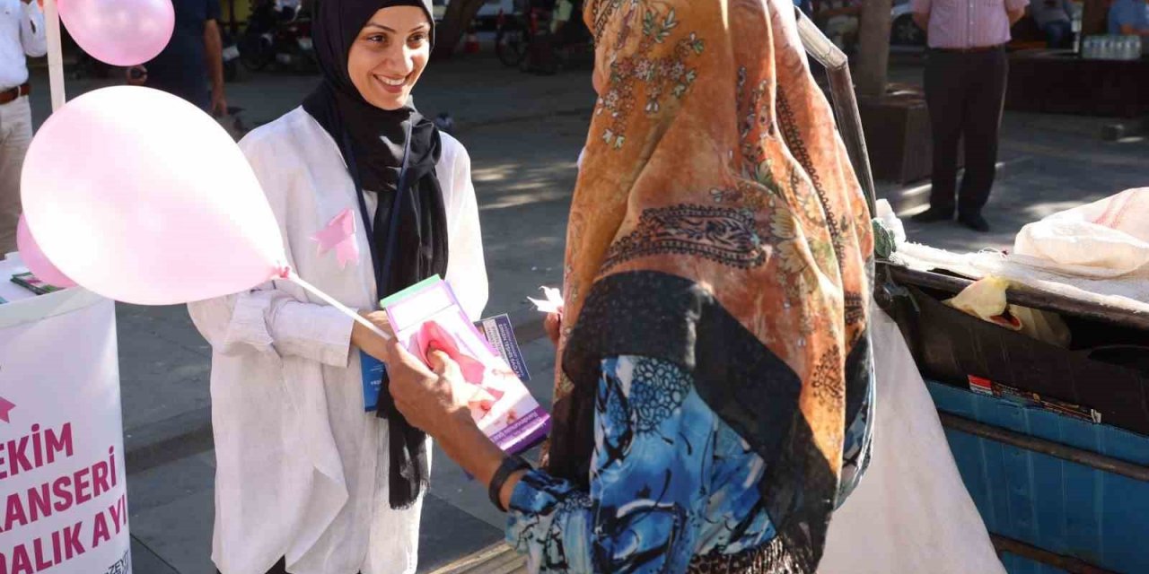 Akdeniz Belediyesinden ’meme Kanseri Farkındalığı’ İçin Pembe Kurdele