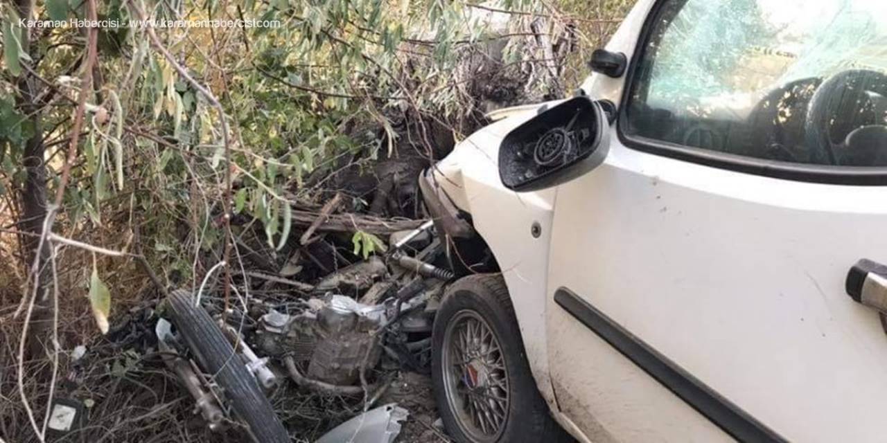 Aksaray’da  Yaşanan Trafik Kazasında Motosiklet Sürücüsü Öldü