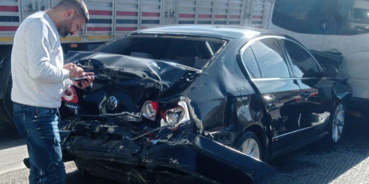 Kulu’da Zincirleme Trafik Kazası: 2 Yaralı