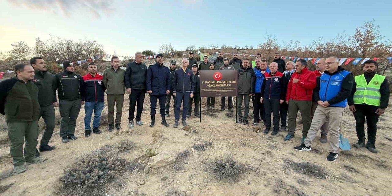 Karaman’da Şehit Düşen 20 Asker İçin Fidan Dikildi
