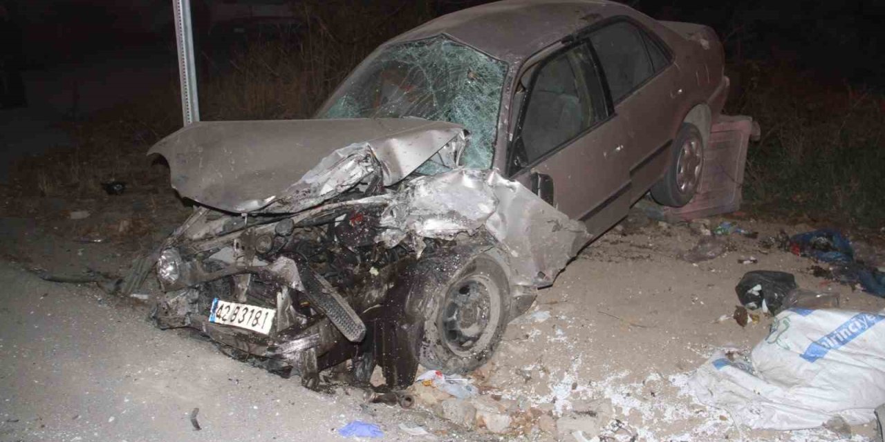 Konya’da Traktör İle Otomobil Çarpıştı: 2 Yaralı