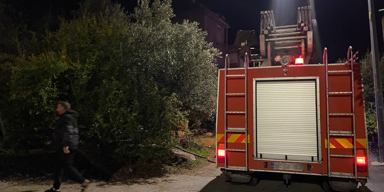 Serik’te Korkutan Ev Yangını