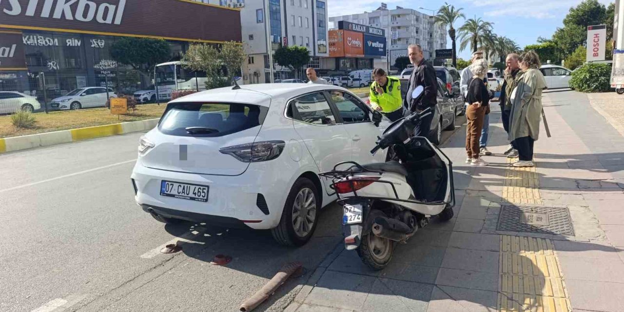 Otomobil İle Çarpışan Motosiklet Sürücüsüne Ceza Kesildi