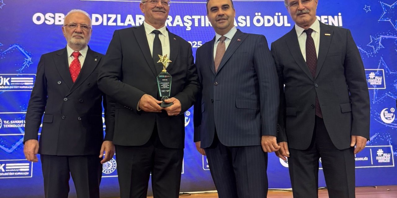 Mersin Osb’ye ’en Çok Katkı Veren Osb’ Ödülü