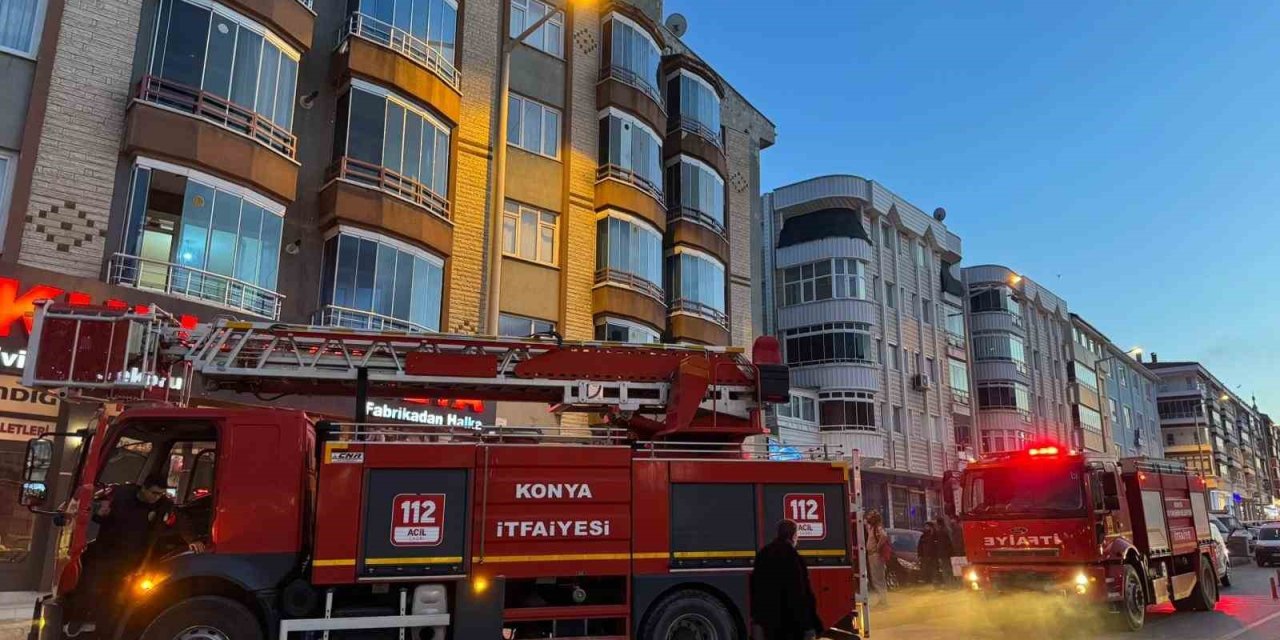 Kulu’da Apartmanda Yangın Paniği