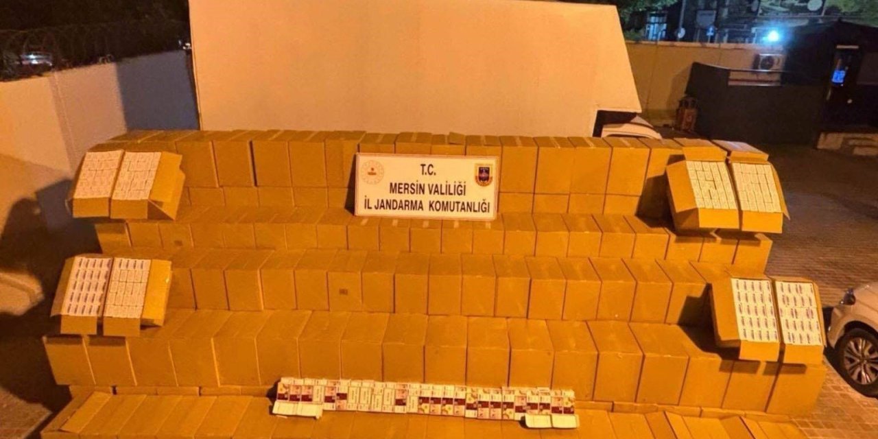 Mersin’de Kaçak Makaron Operasyonu: 2 Gözaltı