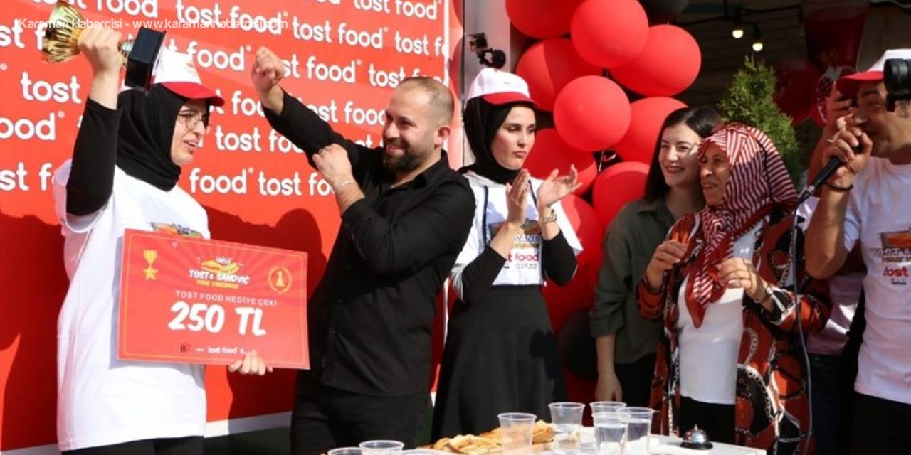 Aksaray'da Tost Ve Sandviç Yemek İçin Yarıştılar