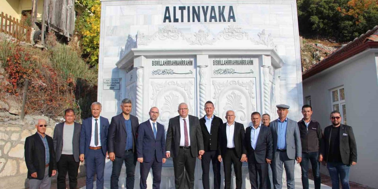 Kumluca’da Hayırseverin Yaptırdığı Çeşme Hizmete Açıldı