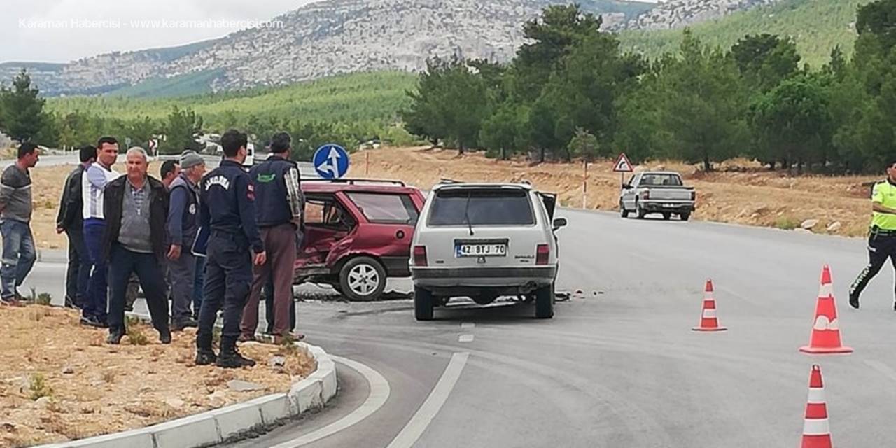 Mut’ta Trafik Kazası: 1 Yaralı