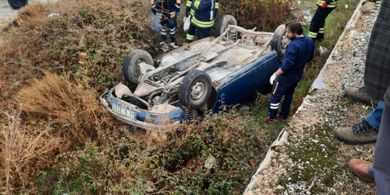 Konya’da Otomobil Takla Attı: 1 Ölü