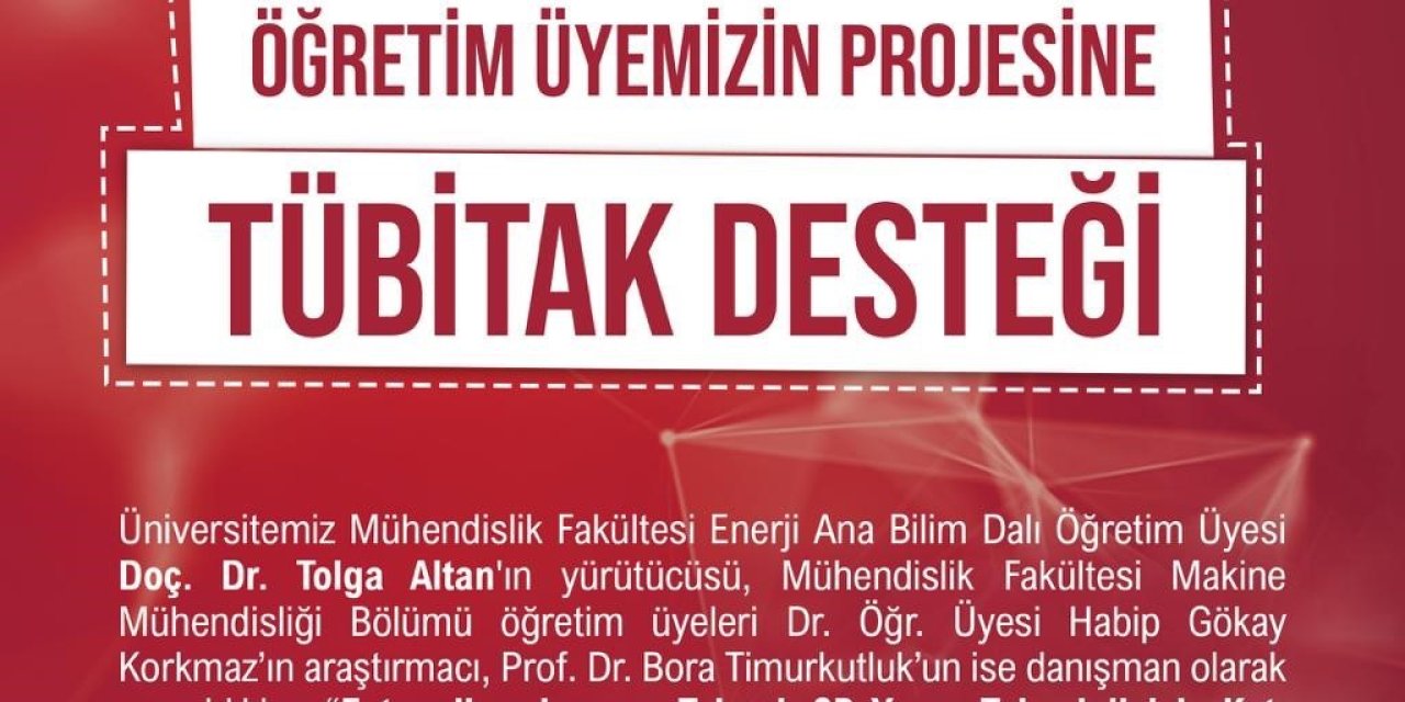 Niğde Ömer Halisdemir Üniversitesi’ne Bir Tübitak Desteği Daha