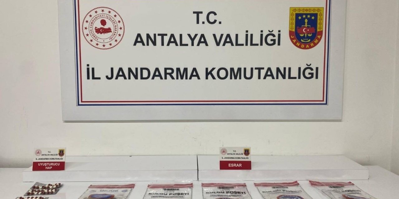 Alanya’da Jandarmadan Uyuşturucu Operasyonu