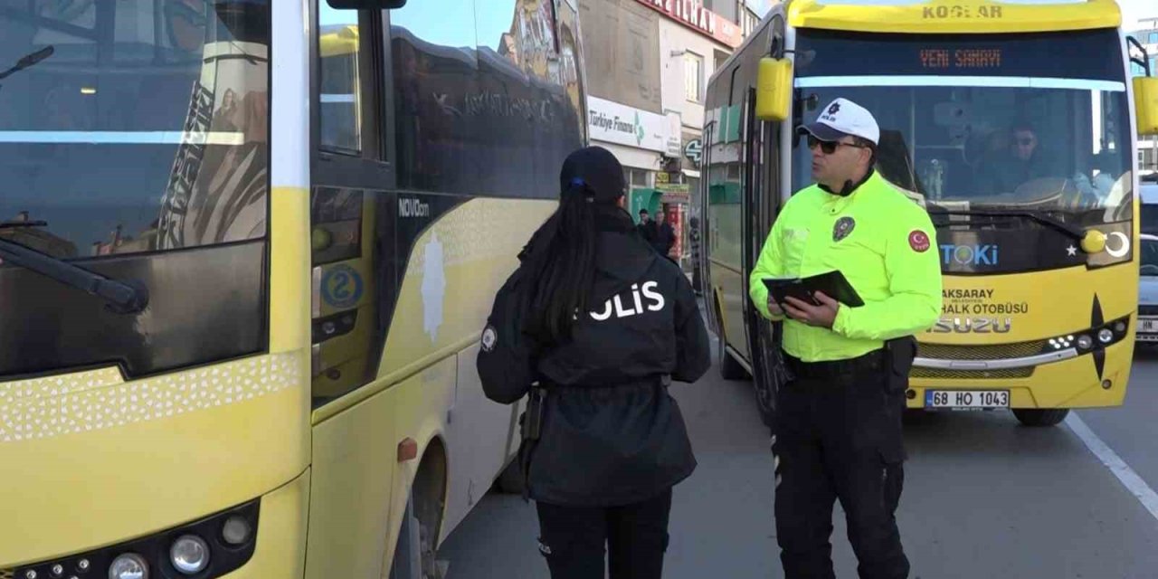 Şehir İçi Ulaşım Minibüsleri Aralıksız Denetleniyor