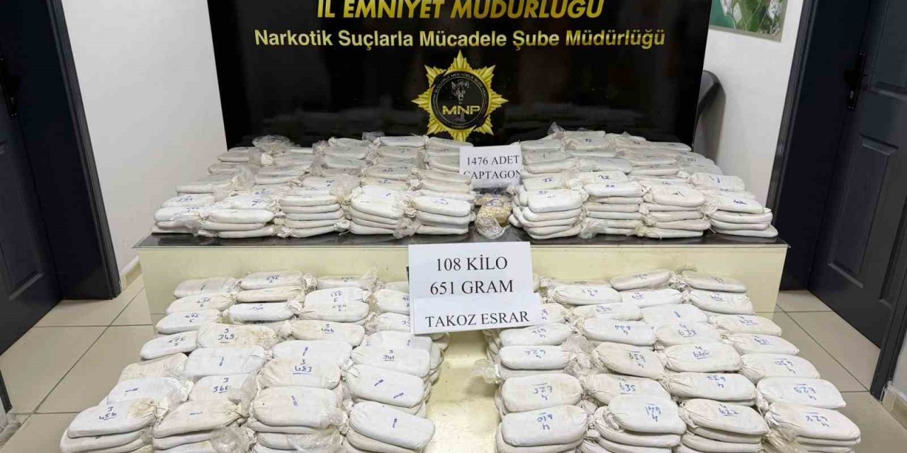 Mersin Polisinden Mit Destekli Operasyon: 33 Milyonluk Uyuşturucu Ele Geçirildi