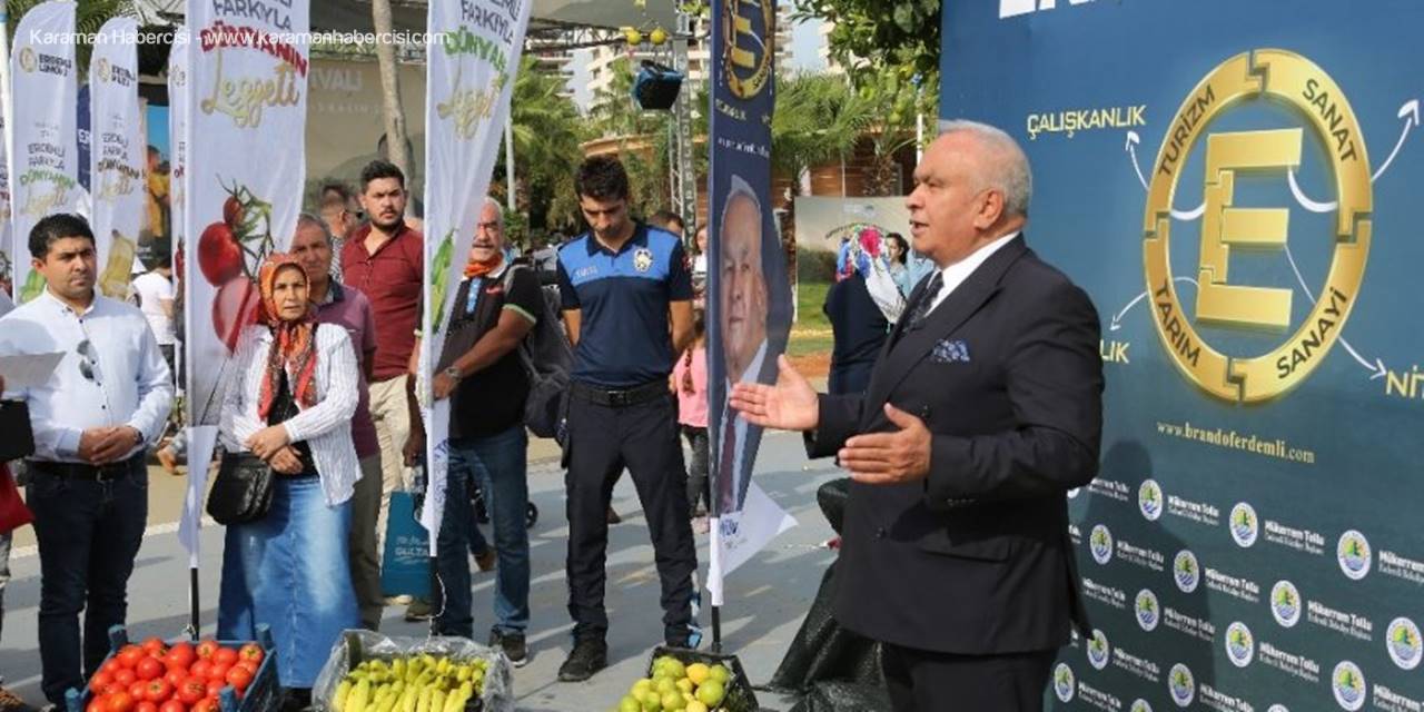 ’Marka Erdemli’ Projesi  Narenciye Festivali’nde Tanıtıldı