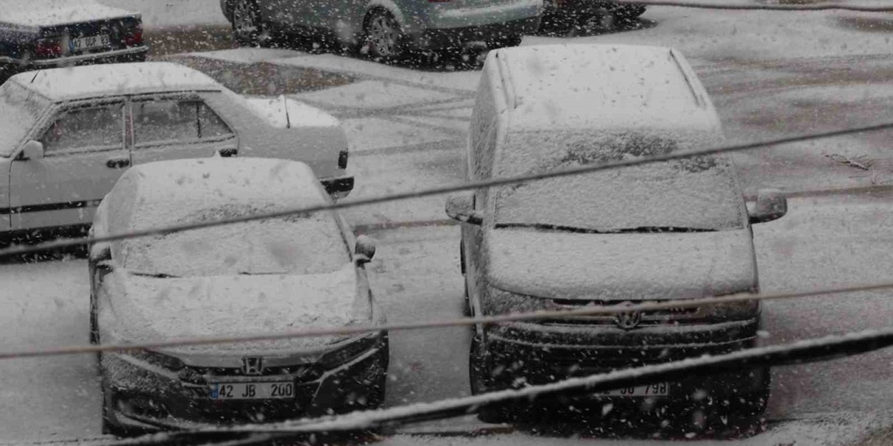 Karapınar’da Kar Yağışı Etkili Oldu