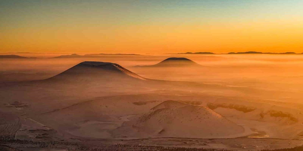 Meke Gölü’nde Eşsiz Gün Batımı