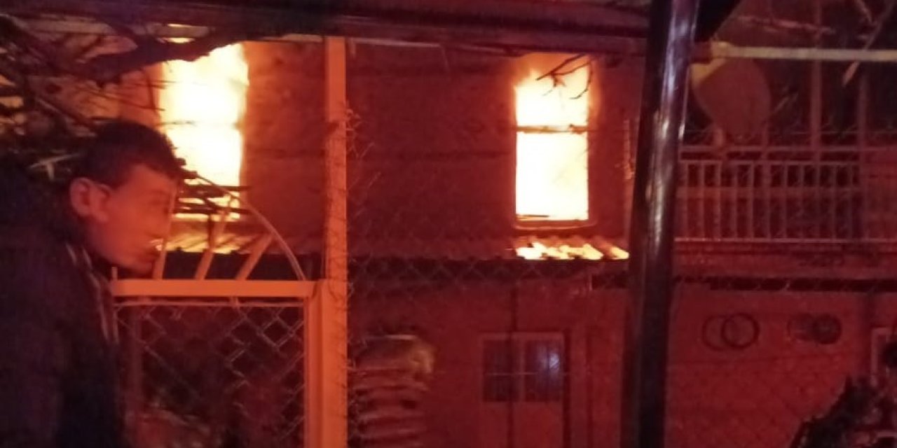 Beyşehir’de Korkutan Ev Yangını