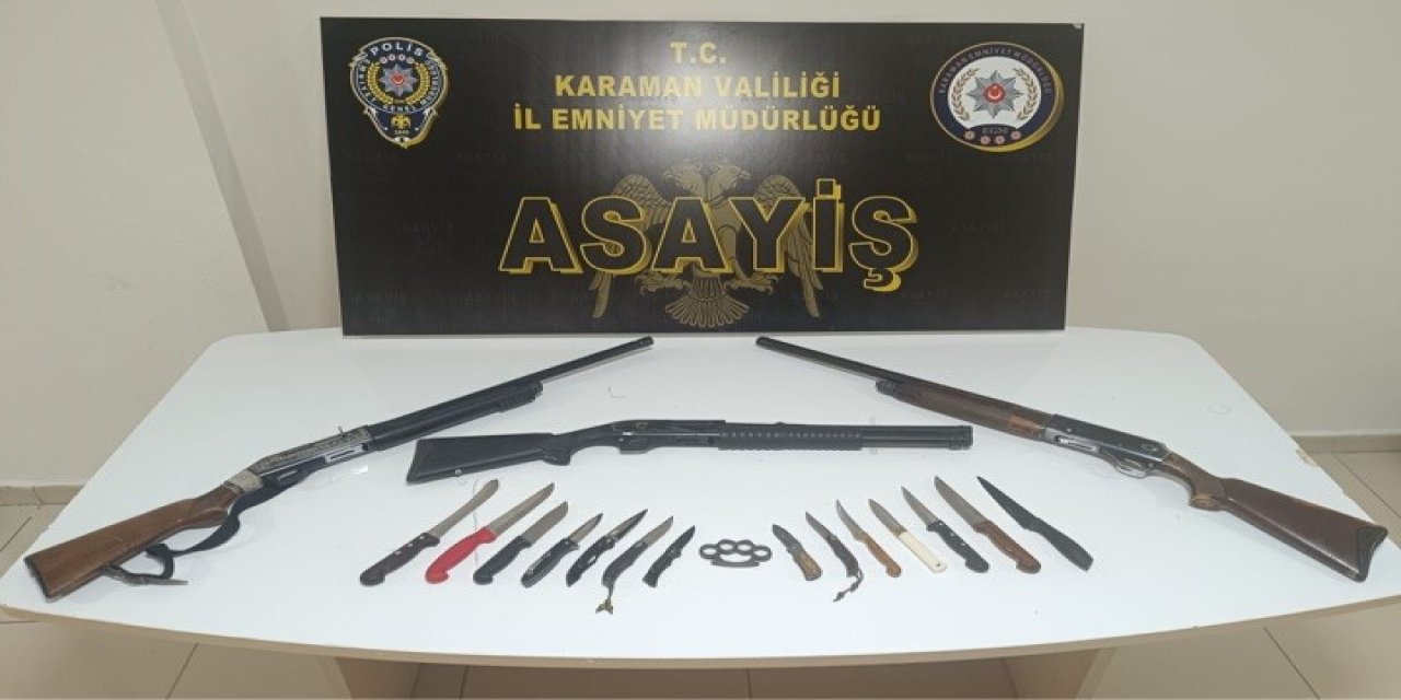 Karaman’da 1 Haftalık Polis Uygulamalarında 3 Kişi Tutuklandı