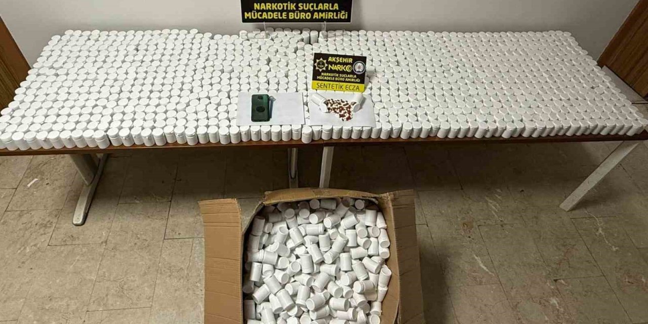 Konya Akşehir’de 10 Milyon Liralık Sentetik Ecza Ele Geçirildi