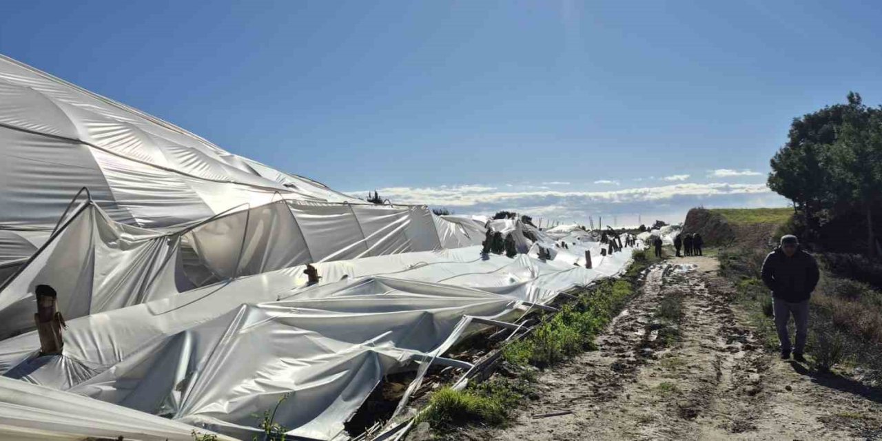 Manavgat’ta Hortumdan Zarar Gören Bölgelerde Hasar Tespit Çalışması Yapıldı