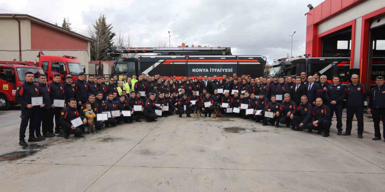 Konya İtfaiyesi 2025’te 15 Bin 497 Olaya Müdahale Etti