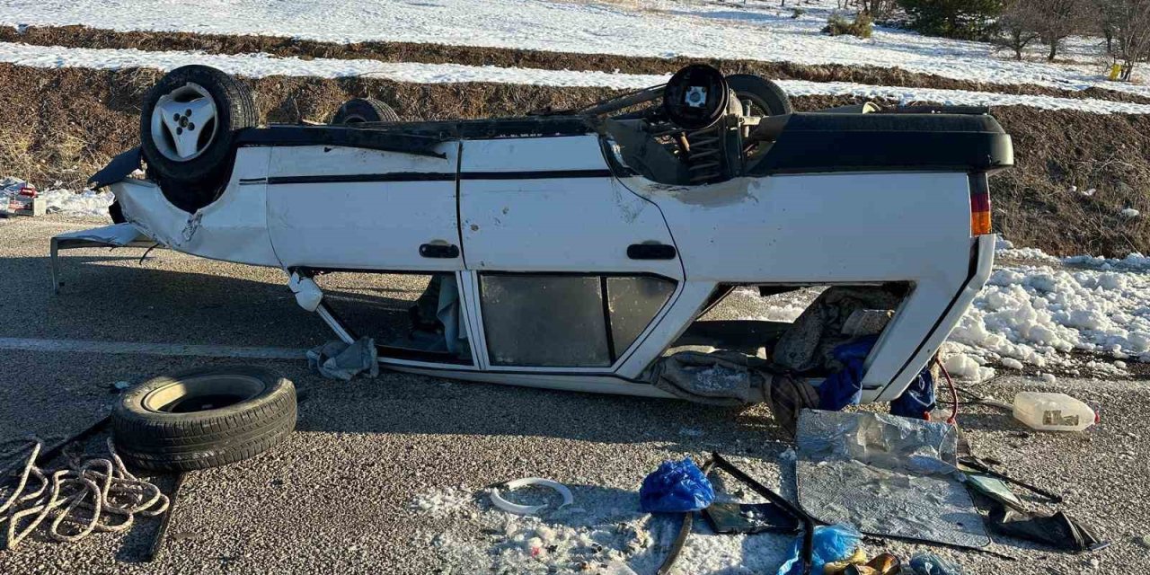 Bozkır’da Buzlanma Kazaya Neden Oldu