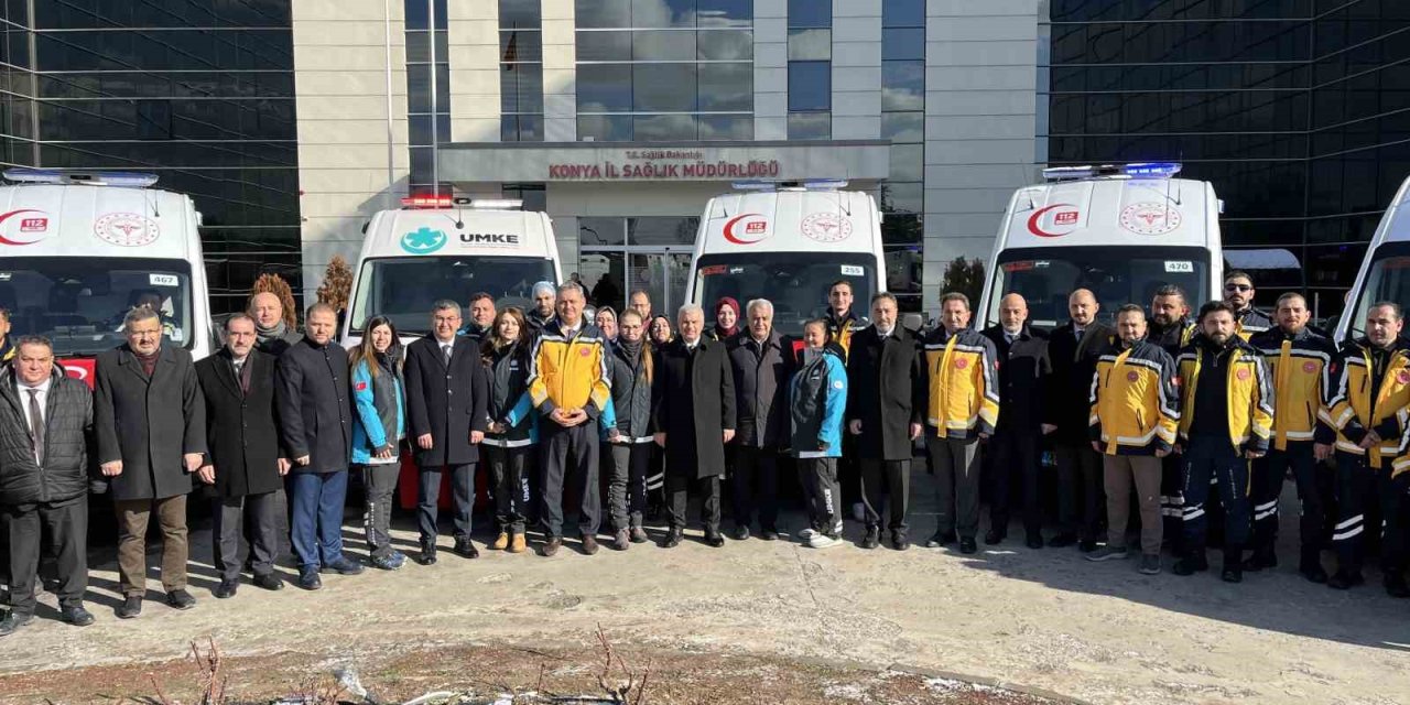 Konya’da 112 Acil Servis Filosuna 13 Ambulans Daha Katıldı